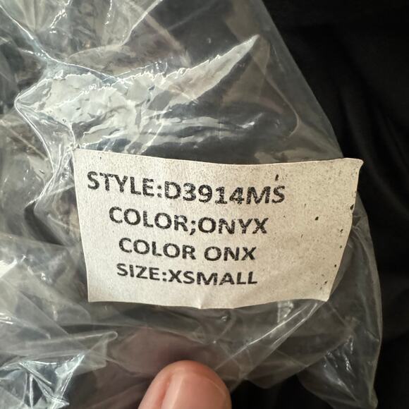 Laila Jayde Asymmetrical Shirred Dress in Black NWT Size XS - Picture 10 of 10